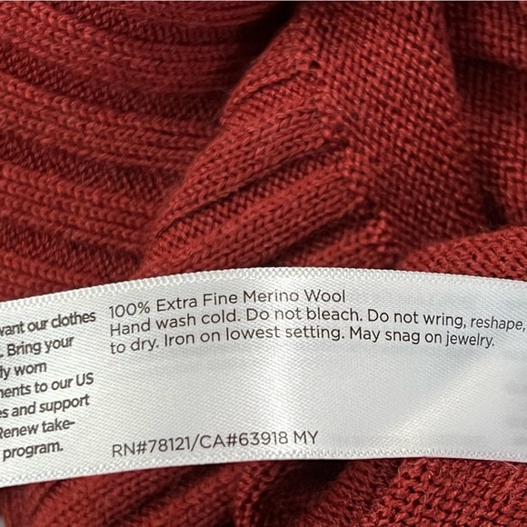 Eileen Fisher Boxy Tight Knit Italian Yarn 100% Extra Fine Merino Wool XS/TP - Picture 5 of 6